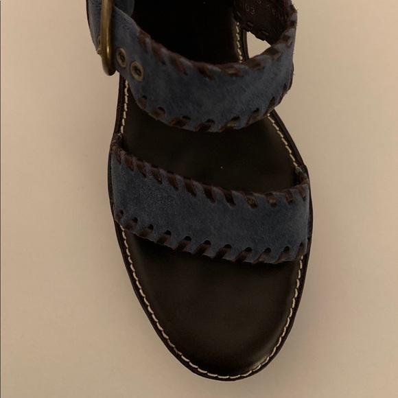 Coach Kendra Suede/Calf P298 Denim/Chnt Size 10M - Picture 2 of 8